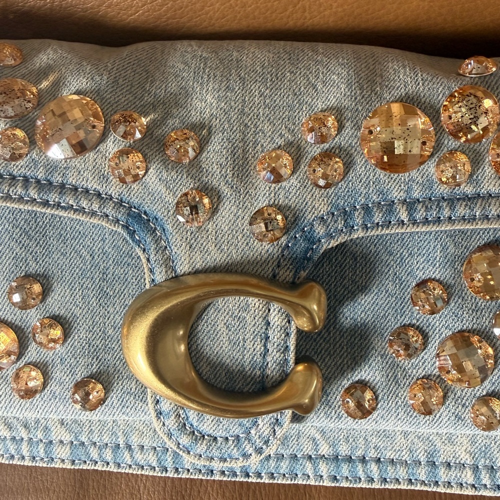 NWT Coach Crystal Denim Tabby 26 - Picture 5 of 16